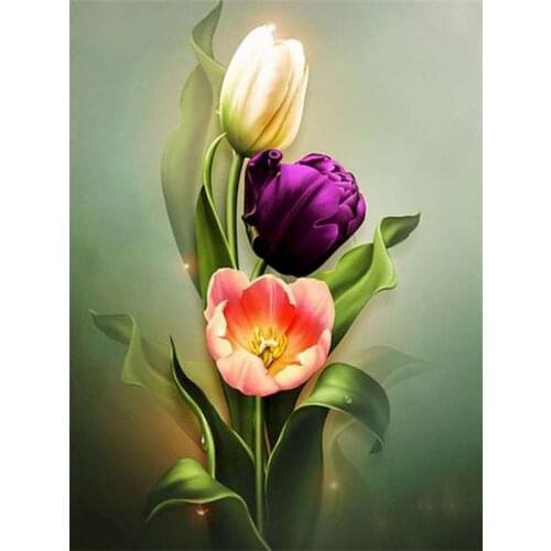 GATYZTORY DIY Frame Flowers Painting By Numbers For Adults Acrylic Pigment Drawing On Canvas Oil Framed Diy Gift Home Decor