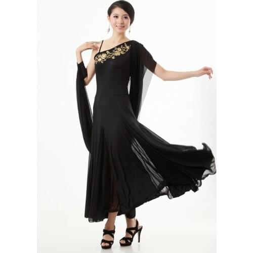 2017 new modern dance clothes drift yarn big swing modern dance dress national standard dance clothing training clothes costumes