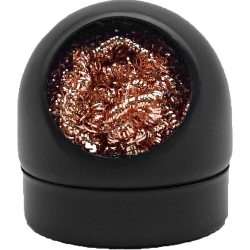 Cleaning Ball Desoldering Soldering Iron Mesh Filter Cleaning Nozzle Tip Copper Wire Cleaner Ball Welding Solder Metal Dross Box