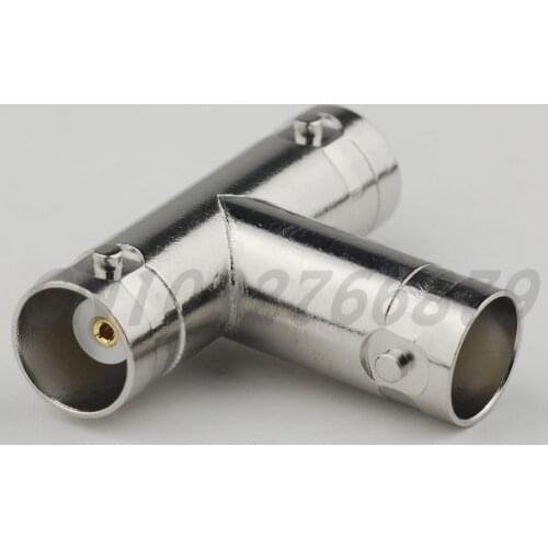 RF electrical adapter BNC Jack to Jack to Jack "T" Type 3 way