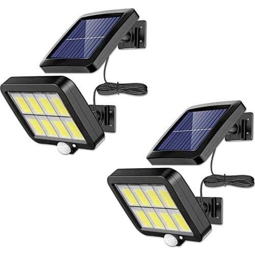 Solar Lights Outdoor 160 COB PIR Motion Sensor IP65 Waterproof Wall Security Lamp for Garden Camping Accessories