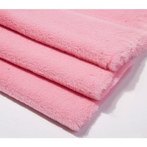 Super soft short plush cloth imitation Rex rabbit fur plush fabric DIY handmade slippers scarf pillow doll toy faux fur fabric