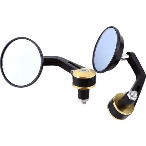 Universal 7/8" Round Bar End Rear Mirrors Moto Motorcycle Motorbike Scooters Rearview Mirror Side View Mirrors FOR Cafe Racer