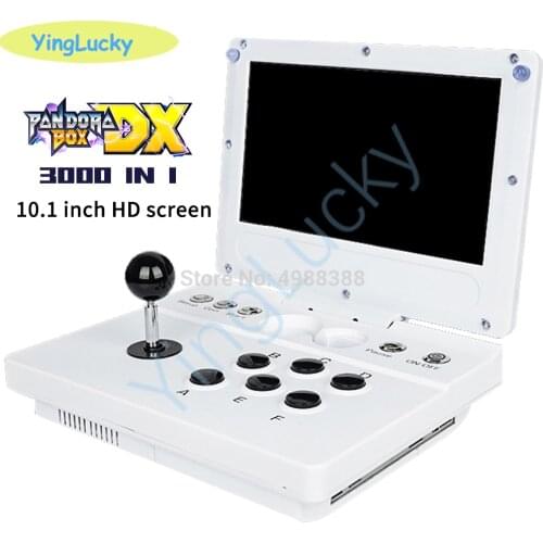 Pandora Box DX Foldable Mini Arcade Video Game Console 3000 in 1 Supports Anytime Save Function 10.1-inch HD LCD Screen