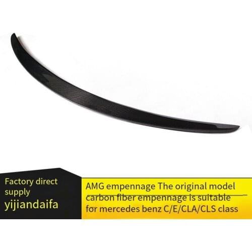Suitable for Mercedes-Benz CLA-class/CLS-class/C-class/E-class/modified AMG carbon fiber rear spoiler factory direct sales