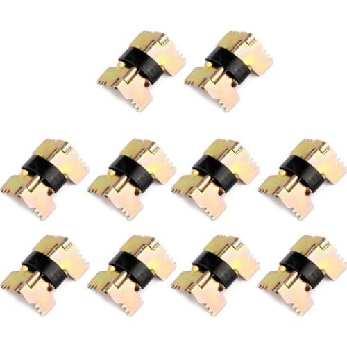 10Pcs Vintage MIni Size Self-Closing Metal Spring Hinges For Jewelry Glasses Box