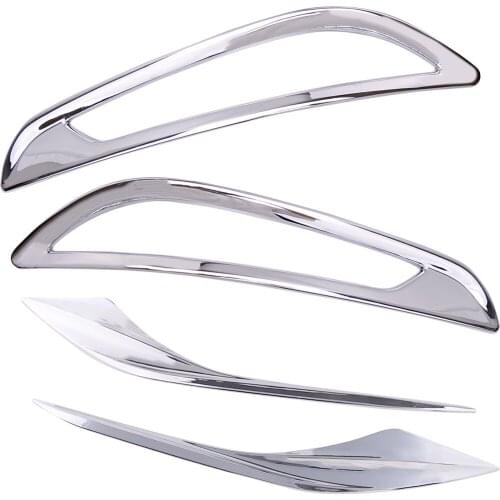 4pcs Car ABS Chrome Front Rear Fog Light Lamp Cover Trim Frame Fit for Chevrolet Cruze 2017 2018