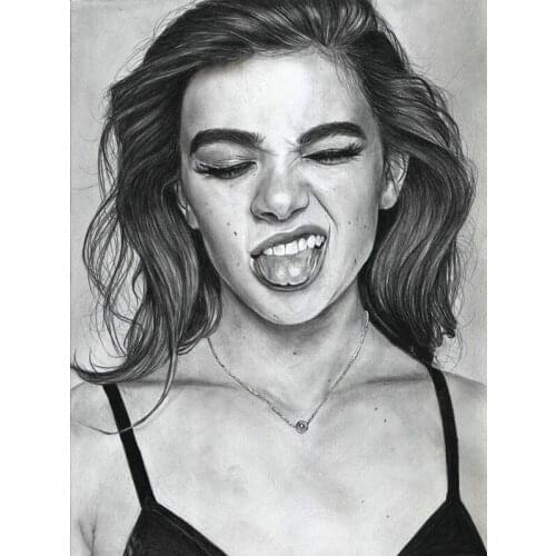 Diamond Painting Black and White Cool Lady Man Cross Stitch 5D DIY Square Round Drill Embroidery Kit Handmade Products Crafts