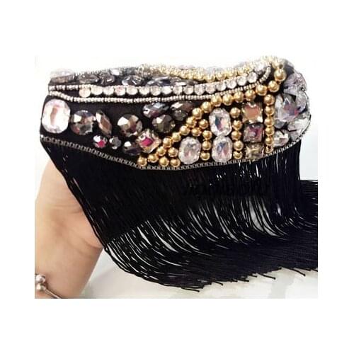 Korean version of punk wind coat suit brooch tassel shoulder show performance accessories tide