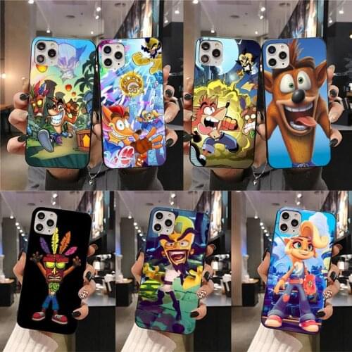 Hot Game Crash Bandicoot Phone Case for iphone 12 pro max 11 pro XS MAX 8 7 6 6S Plus X 5S SE 2020 XR case