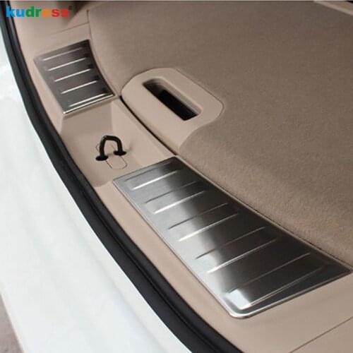 For Nissan X-Trail Rogue T32 2014 2015 2016 2017 2018 2019 Stainless Steel Inner Rear Trunk Bumper Cover Trim Car Accessories