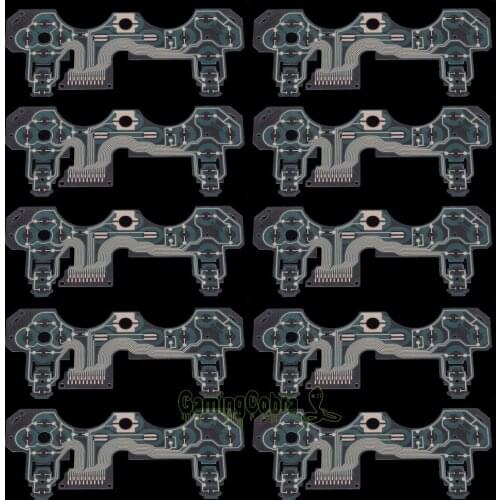 10PCS Replacement Button Ribbon Circuit Board Film Flex Cable For PS3 Controller