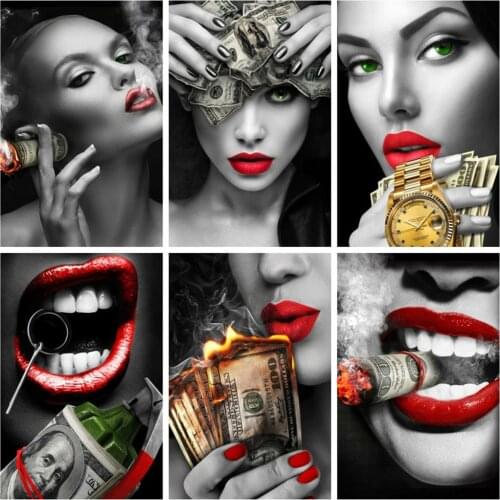 EverShine DIY Diamond Painting Portrait Cross Stitch Hot Sale Diamond Embroidery Woman Mosaic Art Kits Rhinestones Picture