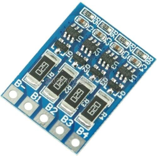 4S Li-ion Lipo Lithium Battery 18650 Charge Balance Protection Board 4S 68mA Polymer Charging Balance Module BMS