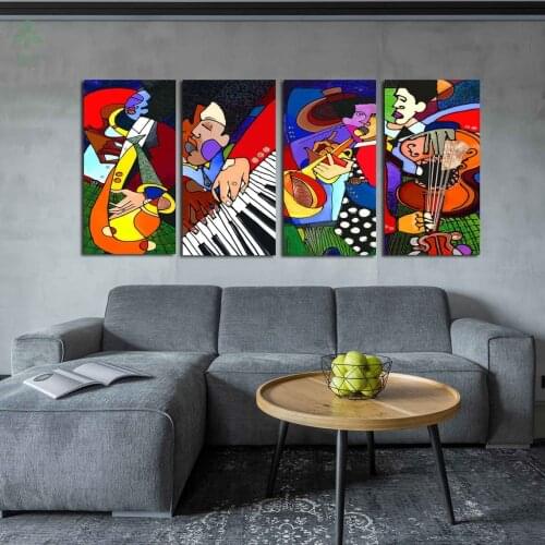 Jazz Music Abstract Art Paintings Wall Indoor Decoration