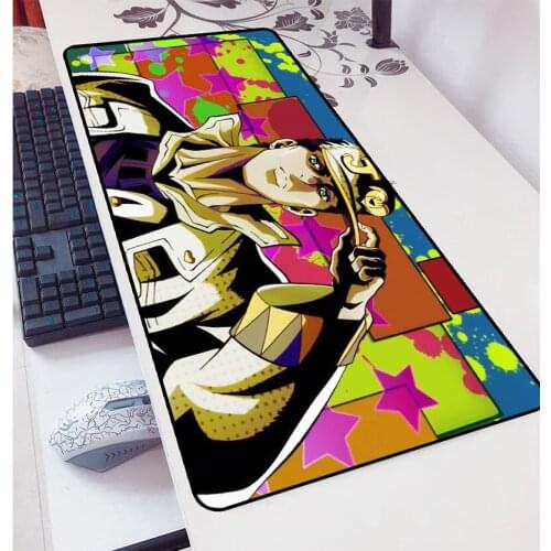 Anime Jojo Bizarre Adventure Gamer Mouse Pad Lock Edge Mousepad Durable PC Anti-slip Mouse Mat XXL BIG SIZE Gaming for Boy Girl