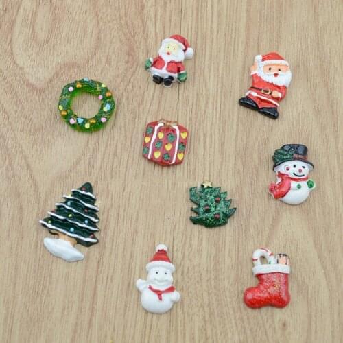 Simulation cream phone shell material resin Siwan diy jewelry accessories wholesale Christmas series resin patch