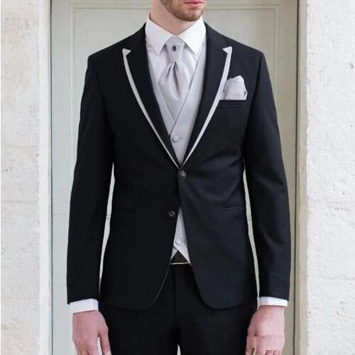 6 Colors Men Suits Costume Groom Tuxedo for Wedding Prom 3 piece Slim Fit Men Blazer With Peak Lapel Terno Masculino For Man