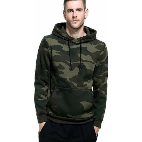 Mens Pullover Camouflage Hoodies Fashion Military Style Fleece Hooded Coat Men Casual Camo Hoody Spring Autumn Slim Sweatshirts