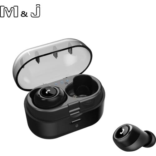 M&J Bluetooth 5.0 Earphones TWS Wireless Headphones Blutooth Earphone Handsfree Headphone Sports Earbuds Gaming Headset Phone