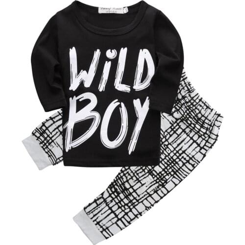 2017 autumn baby boy clothes Long sleeve Top + pants 2pcs sport suit baby clothing set newborn infant clothing bebe