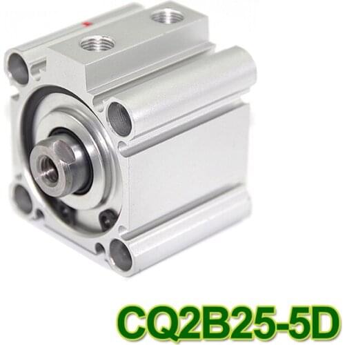 SMC Type CQ2B series CQ2B25-5D 25mm bore 5mm stroke Double Action single rod thin Pneumatic Compact Cylinder high quality