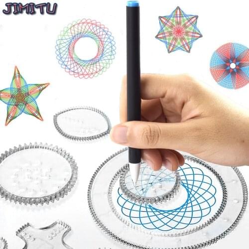 Spirograph Drawing Toys Interlocking Gears Wheels Art Learning Painting Tool Creative Kids Toys Drawing Stationery For Students