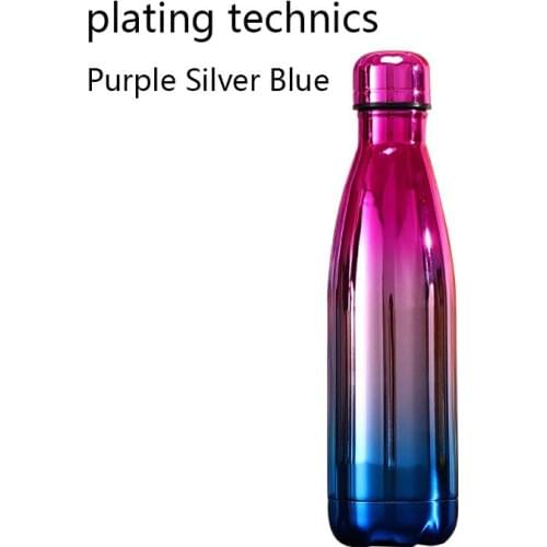 500ml Double Wall Stainles Steel Water Bottle Thermos Bottle Keep Hot and Cold Insulated Vacuum Flask Sport Perfect Outdoor Spor