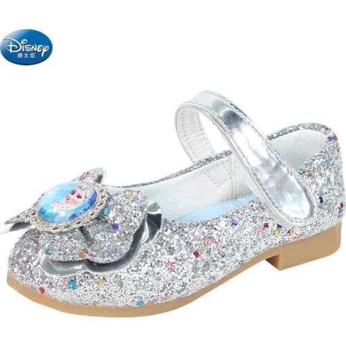 Frozen elsa and anna Snow Queen Single shoes girls spring autumn princess Sparkling cartoon Casual Europe size 26-35