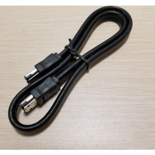 E-SATA eSATA Male to Male Extension Data Transfer Cable Cord 50cm for Portable Hard Drive
