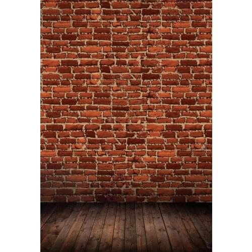 VinylBDS Retro Brick Wall Backgrounds For Photo Studio Wood Floor Children Photography Background Microfiber Photo Background