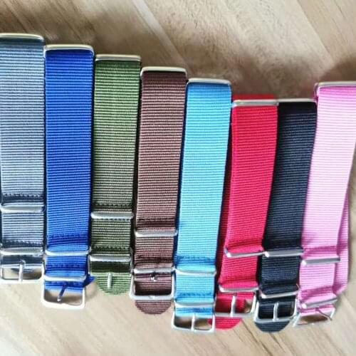 1pcs Nato Strap 20mm Nylon Watch Band Waterproof Watch Strap for Nato Army Sport Watch