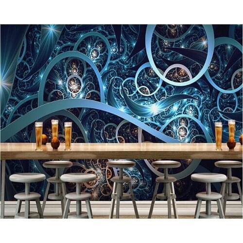 Beibehang papel de parede 3d wallpaper Individual indoor silk cloth senior wall paper colorful flowers art bar KTV backdrop