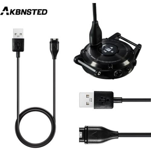 AKBNSTED 1M Fast Charge Charging Cable For Garmin Fenix 5 5S 5X 6 6S 6X Forerunner 245 645 Vivoactive 3 Venu Smart Watch Charger