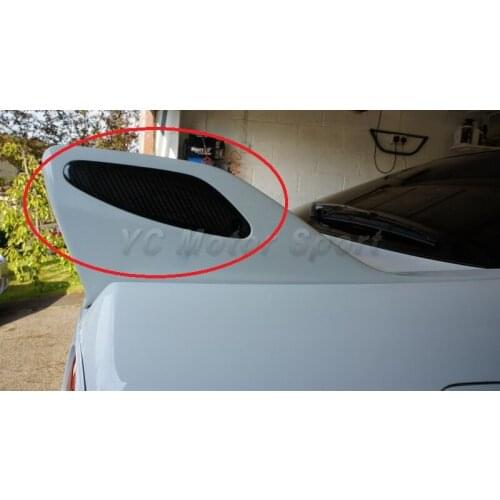 Car Accessories Carbon Fiber Rear Spoiler End Cap 2PCS Fit For 1995-1998 R33 GTR Rear Spoiler 'GTR' Logo End Caps