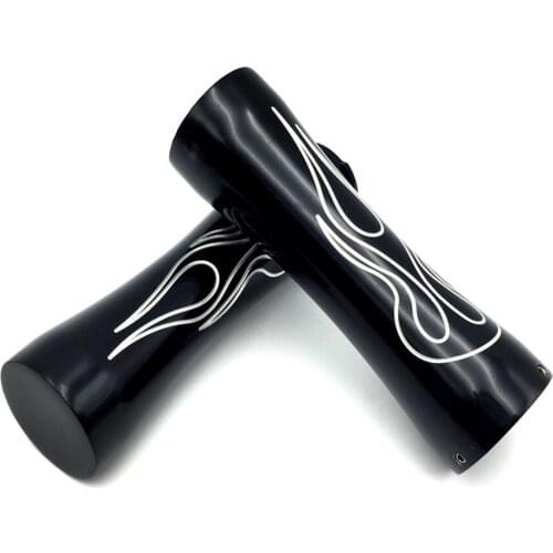 Aftermarket free shipping motorcycle accessories For Motorcycle Harley Sport Tour Glide FXRT BLACK Motorcycle Flame style 1" Han