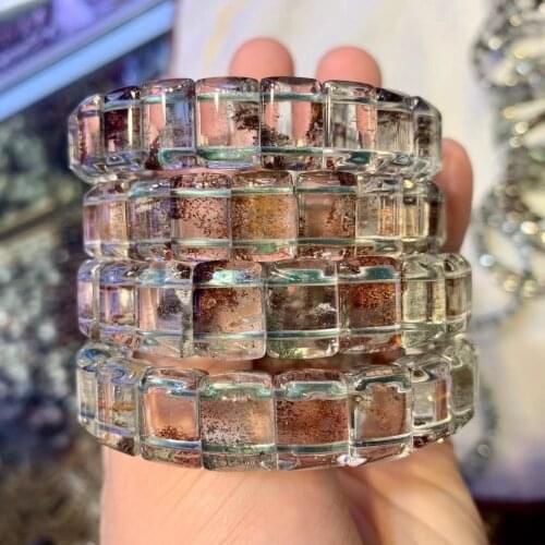 Natural Crystal Green-Phantom Quartz stone bracelet natural gemstone bracelet DIY jewely for woman for gift wholesale