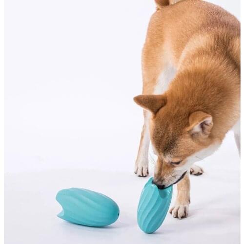 Jordan&Judy Dog Toy Fruit Leaky Ball Pet For Dog Pet Garden Rubber Ball Chew Toys House Gift Clean Teeth