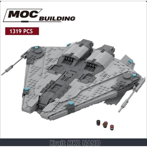 Krait MK II NANO Star Series Trek Building Kit Space Shuttle fighter childrens toy gift moc building block Star Series Wars