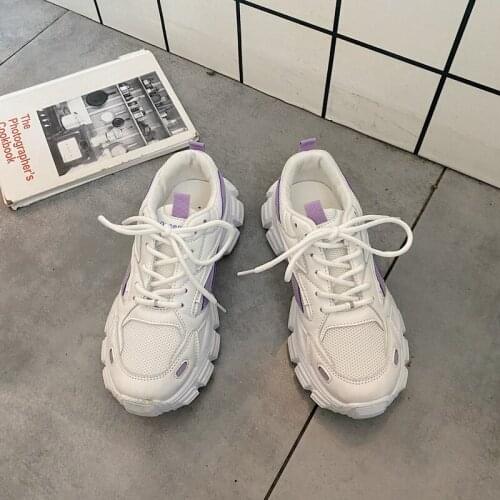 Fashion Casual Women Sneakers High Heels Platform Sports Shoes Autumn Thick Bottom Walking Shoes Breathable Vulcanized Shoes