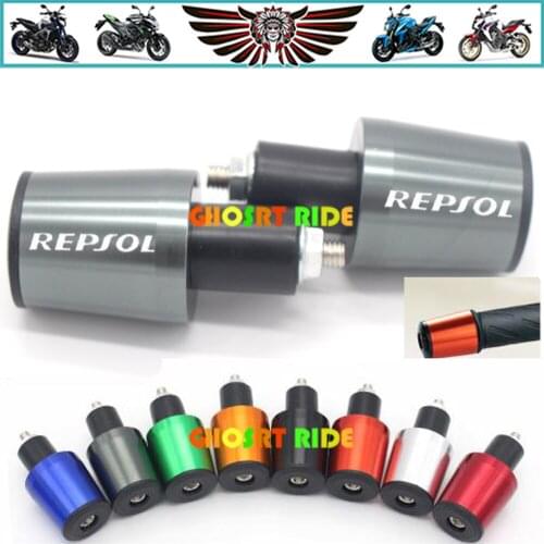 Motorcycle 7/8'' 22MM Handlebar Grips Handle Bar Cap End Plugs For HONDA CBR250R CBR300R CB300F CBR500R/F CB500X CB190R CB190X