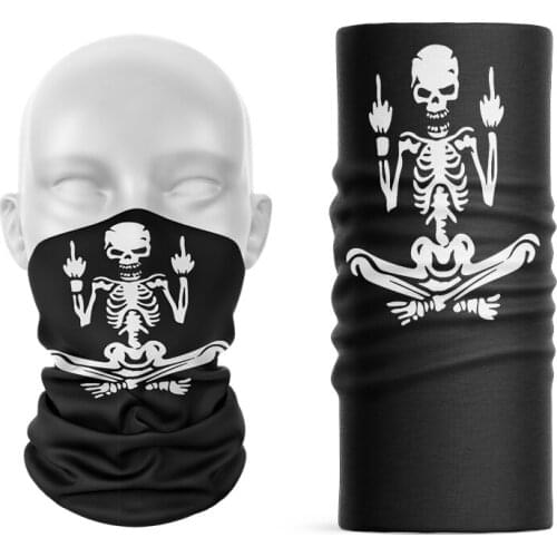 Novelty Printed Ring Scarf Magic Bandana Microfiber Seamless Tubular Hijab Neck Tube Sports Scarf Mask Headwear