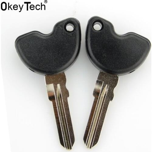 OkeyTech 1PC type black motorcycle key shell for Enrico Piaggio Vespa key Fly150 Typhoon125 car key FLY150 LX150 IE LX 3V S150
