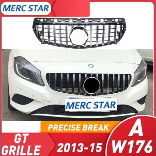 Front Grill suitable for A45 class A W176 GTR GT Grill, A180 A200 A260 A45 2013-2018, without emblem