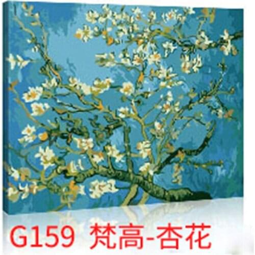 Hot Selling DIY Painting Framed Picture Painting By Numbers Handwork Draw On Canvas Wall Sticker Home Decor