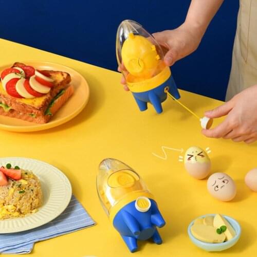 Manual Household Egg Puller Scrambler Egg White Yolk Protein Mixer Golden Egg Blender Egg Stirring Shaker Kitchen Tools Dropship