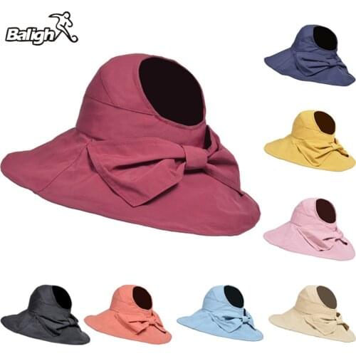 Balight Womens Casual Floppy Summer Sun Protection Beach Hats Wide Brim Visor Hat Female Sun Shade Hat Casual Hollow Top Hat