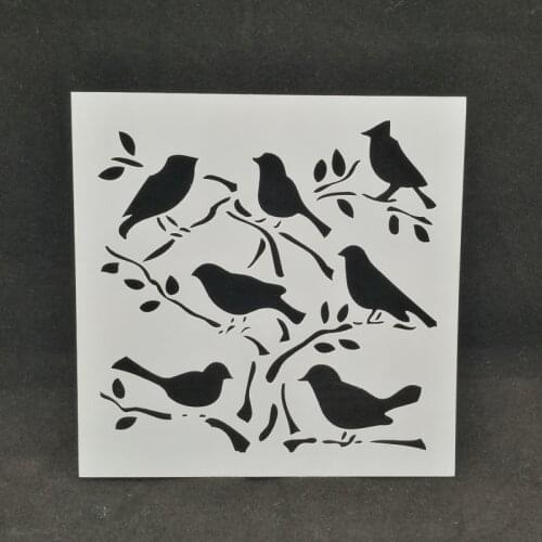 Birds Layering Stencils Drawing Color Spray stencil DIY Scrapbook photo album Decorative Embossing DIY Card Crafts