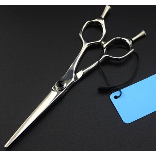 High quality Japan 440c 6 '' A shape gem hair scissors cutting barber makas hair scissor thinning shears hairdressing scissors