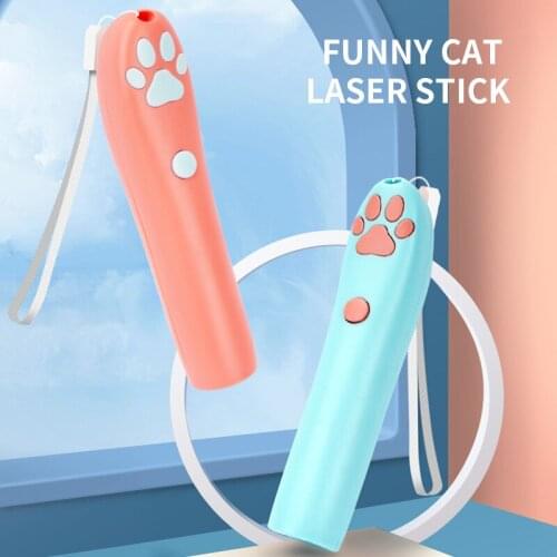 Funny Cat Toy Cat Claw Laser Stick Funny Cat Stick Led Pattern Projection Pen Cat Supplies Pet Products Small Pet Toys